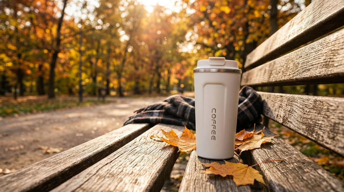 Portable Stainless Steel Coffee Tumbler with Lid – Insulated Travel Mug