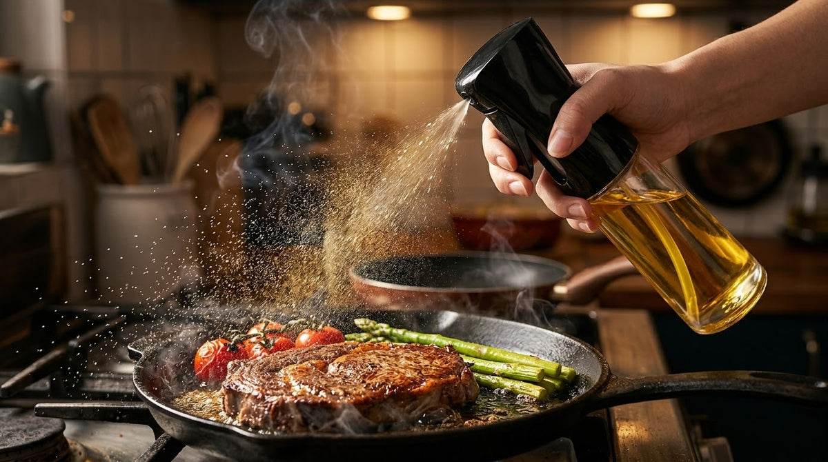 Cooking Oil Sprayer Bottle with Trigger Handle – Kitchen Oil Mister